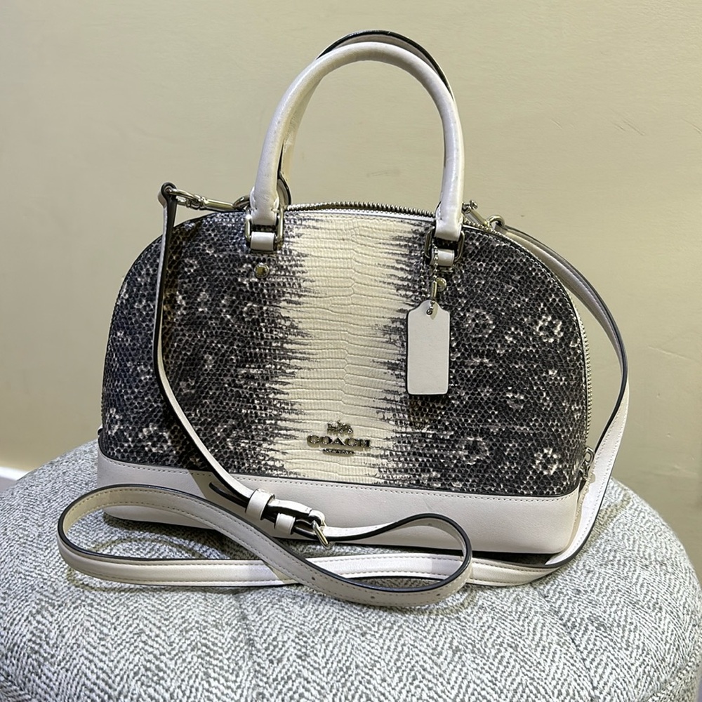 Coach Sierra Mini Leather Satchel - Snake Skin
